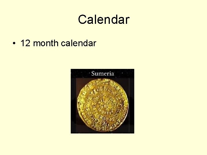 Calendar • 12 month calendar 