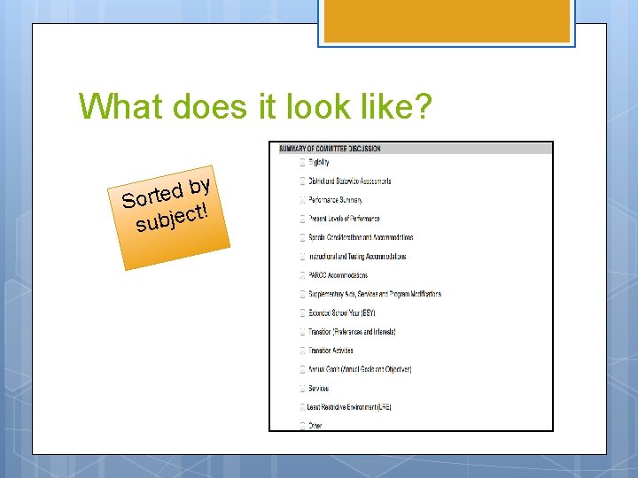 What does it look like? by d e t r So t! c e