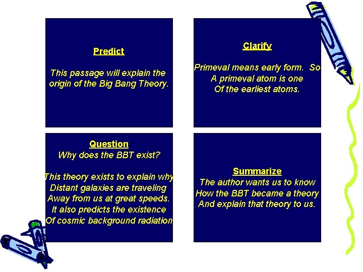 Predict This passage will explain the origin of the Big Bang Theory. Clarify Primeval
