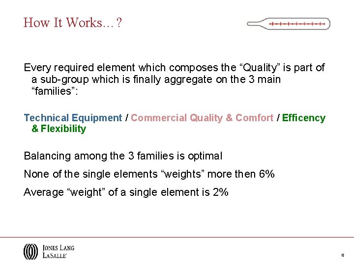 How It Works…? Every required element which composes the “Quality” is part of a