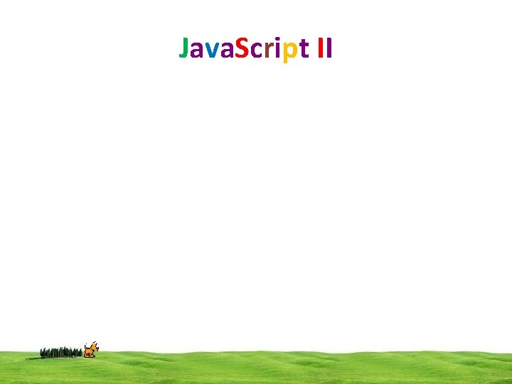 Java. Script II 