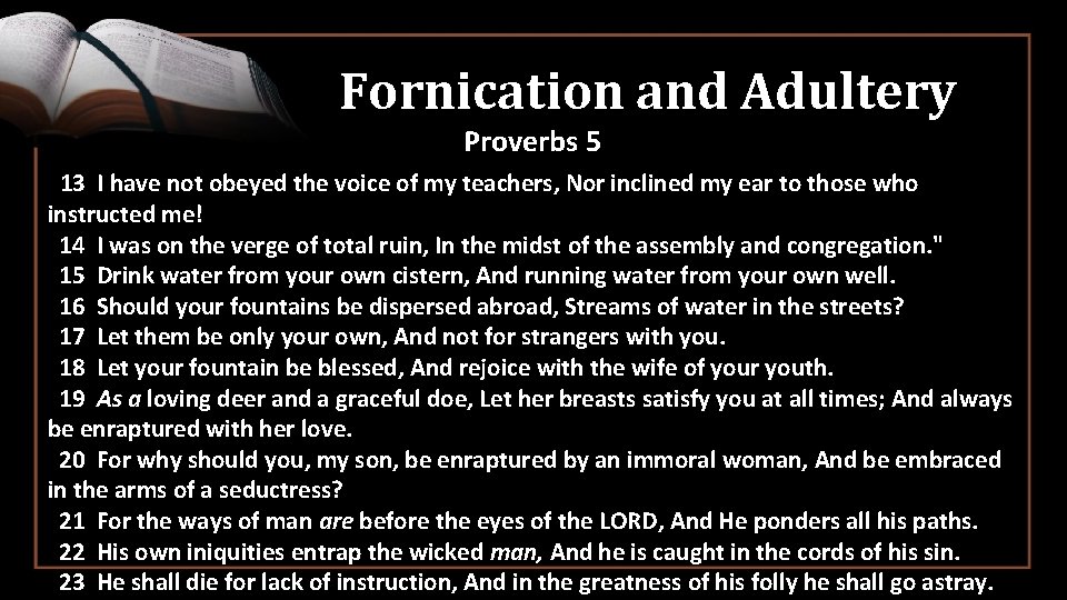 Overview of Proverbs Wisdom About HusbandsFathers JanuaryMarch 2019