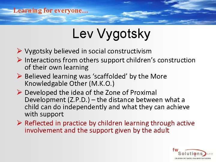 Of Cognitive Vygotsky Theory In Practice Examples Of Vygotsky's