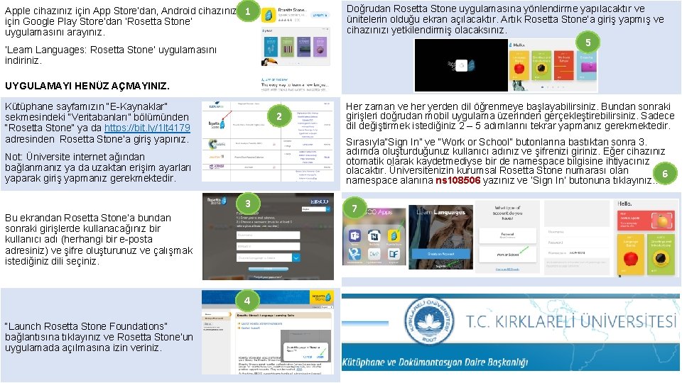 Doğrudan Rosetta Stone uygulamasına yönlendirme yapılacaktır ve ünitelerin olduğu ekran açılacaktır. Artık Rosetta Stone’a Doğrudan Rosetta Stone uygulamasına yönlendirme yapılacaktır ve ünitelerin olduğu ekran açılacaktır. Artık Rosetta Stone’a