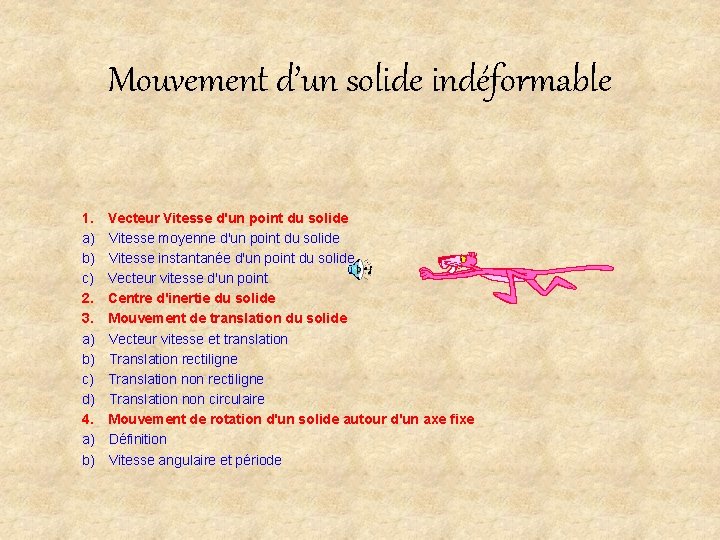 Mouvement d’un solide indéformable 1. Vecteur Vitesse d'un point du solide a) Vitesse moyenne