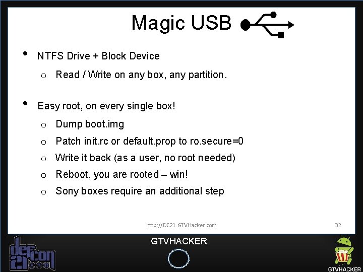 Magic USB • NTFS Drive + Block Device o Read / Write on any Magic USB • NTFS Drive + Block Device o Read / Write on any