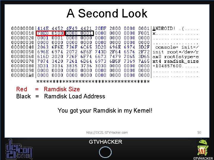 A Second Look Red = Ramdisk Size Black = Ramdisk Load Address You got A Second Look Red = Ramdisk Size Black = Ramdisk Load Address You got