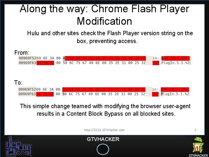 Along the way: Chrome Flash Player Modification Hulu and other sites check the Flash Along the way: Chrome Flash Player Modification Hulu and other sites check the Flash