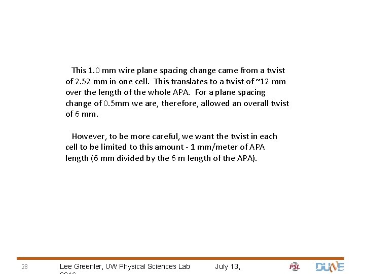 This 1. 0 mm wire plane spacing change came from a twist of 2.