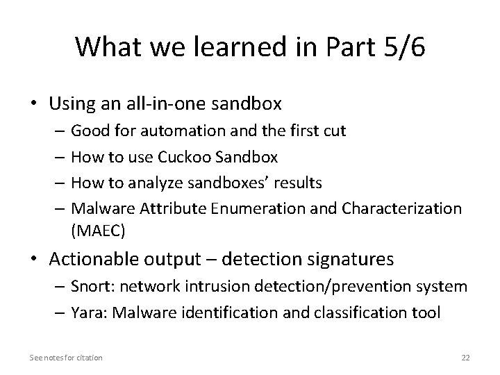 What we learned in Part 5/6 • Using an all-in-one sandbox – Good for What we learned in Part 5/6 • Using an all-in-one sandbox – Good for