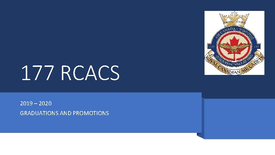 177 RCACS 2019 – 2020 GRADUATIONS AND PROMOTIONS 177 RCACS 2019 – 2020 GRADUATIONS AND PROMOTIONS
