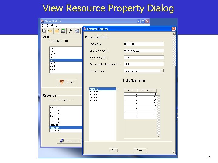 View Resource Property Dialog 16 