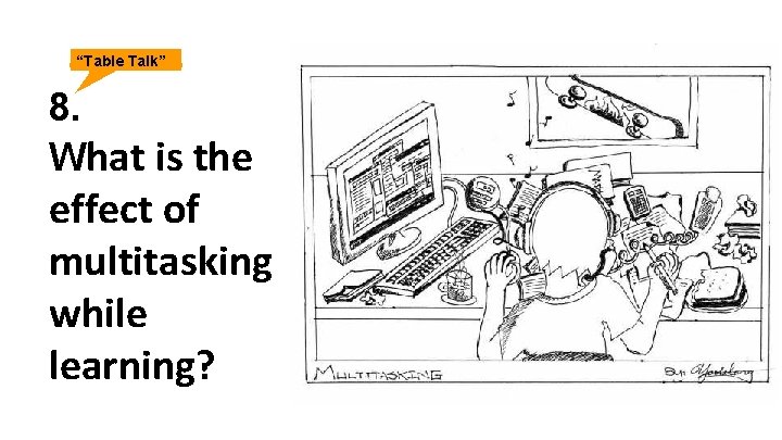 “Table Talk” 8. What is the effect of multitasking while learning? 