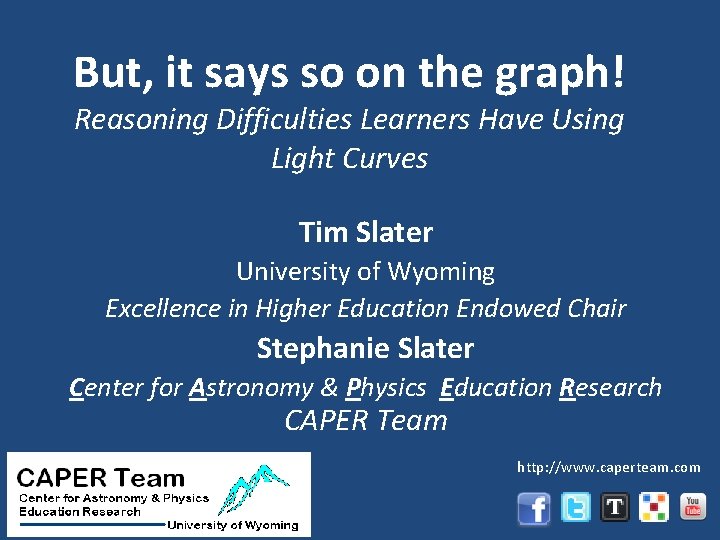 But, it says so on the graph! Reasoning Difficulties Learners Have Using Light Curves