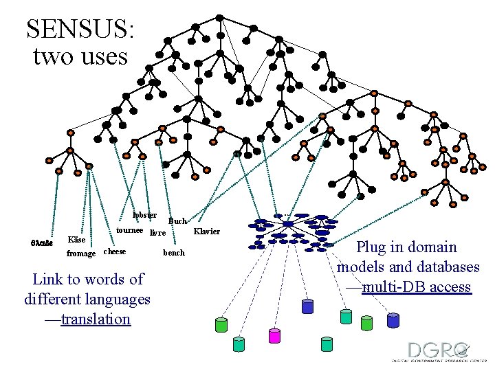 SENSUS: two uses lobster Käse tournee livre fromage cheese Link to words of different