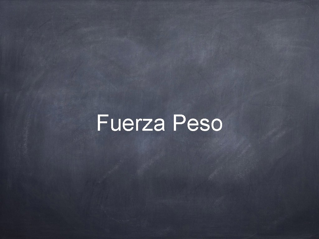 Fuerza Peso 