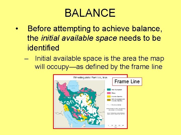 BALANCE • Before attempting to achieve balance, the initial available space needs to be