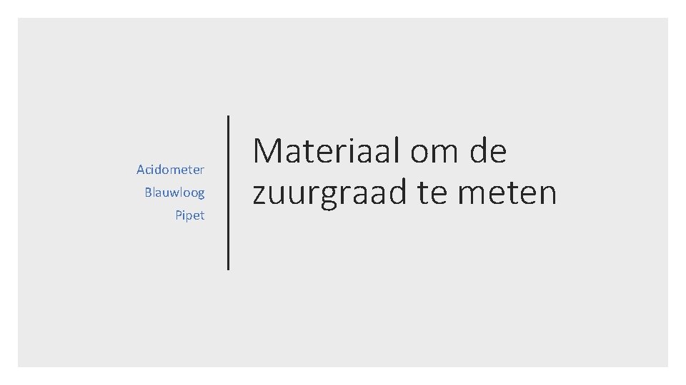 Acidometer Blauwloog Pipet Materiaal om de zuurgraad te meten 