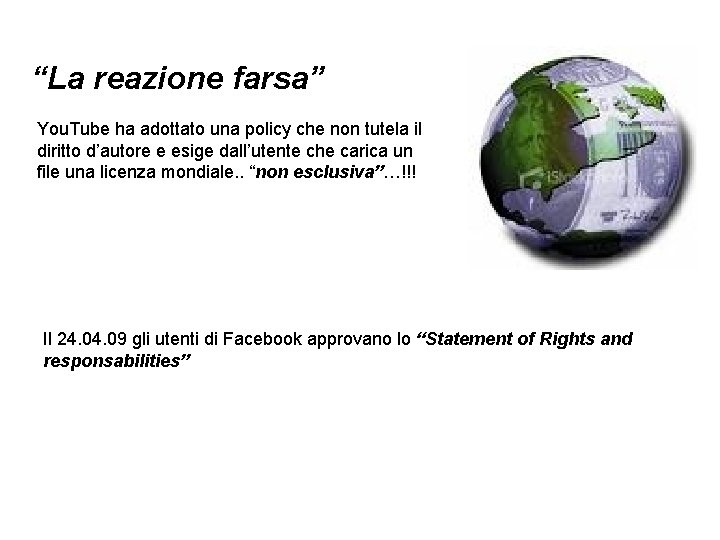 “La reazione farsa” You. Tube ha adottato una policy che non tutela il diritto