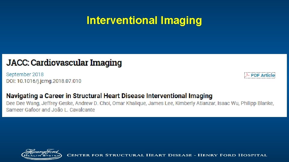 Interventional Imaging 