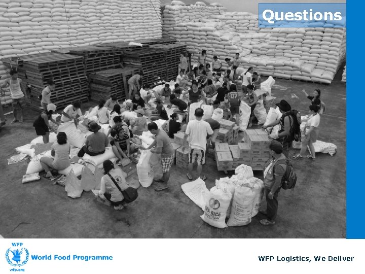 Questions WFP Logistics, We Deliver 