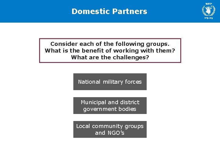 Domestic Partners Consider each of the following groups. What is the benefit of working