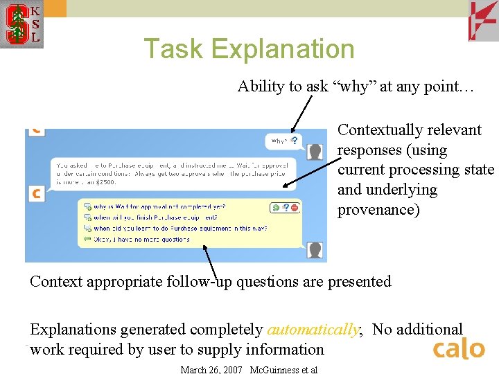 Explaining Task Processing in Cognitive Assistants that Learn
