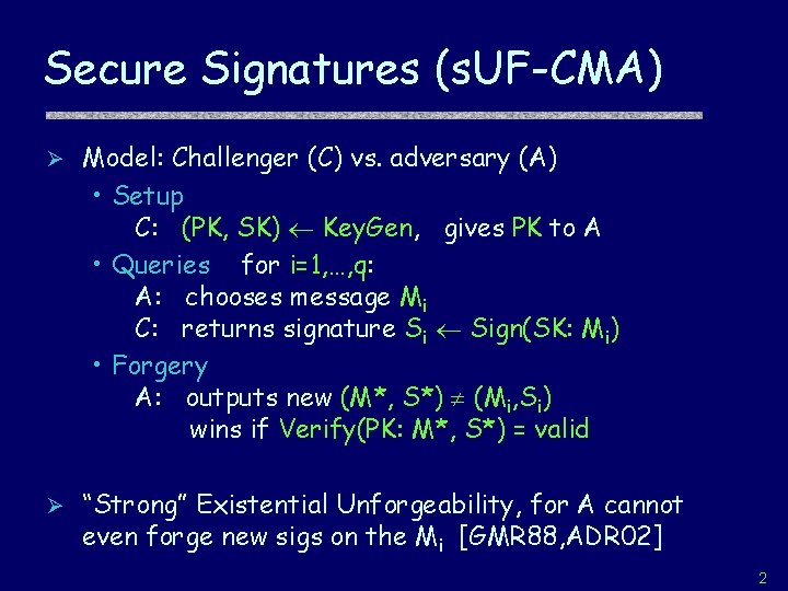 Short Signatures Without Random Oracles Dan Boneh Xavier