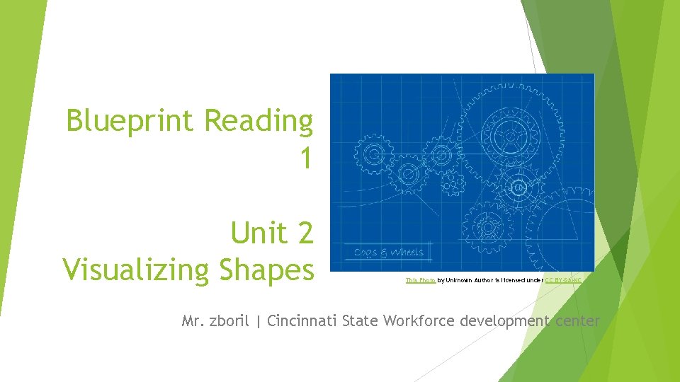 Blueprint Reading 1 Unit 2 Visualizing Shapes This Photo by Unknown Author is licensed