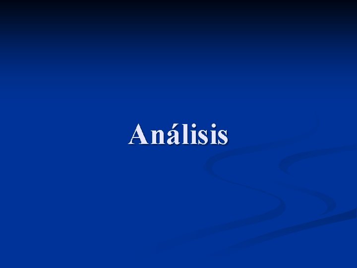 Análisis 
