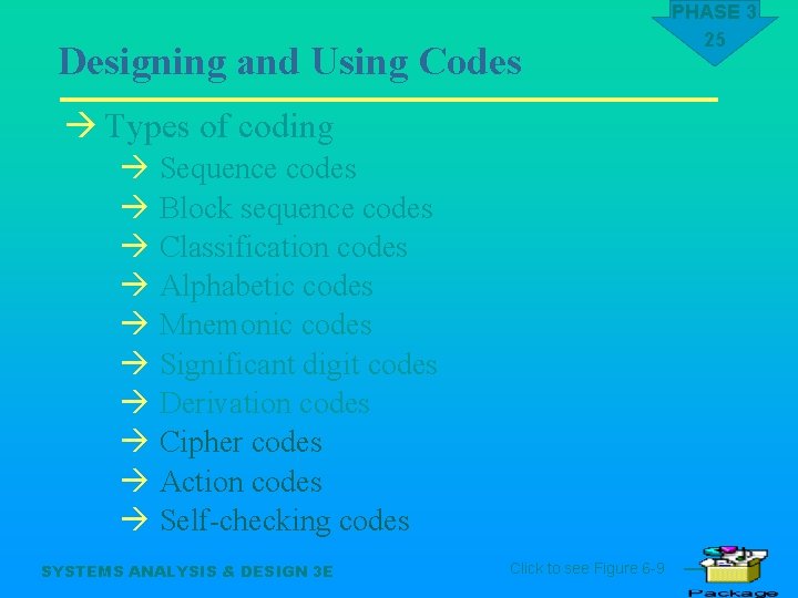 Designing and Using Codes à Types of coding à Sequence codes à Block sequence