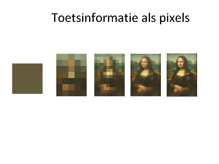 Toetsinformatie als pixels 