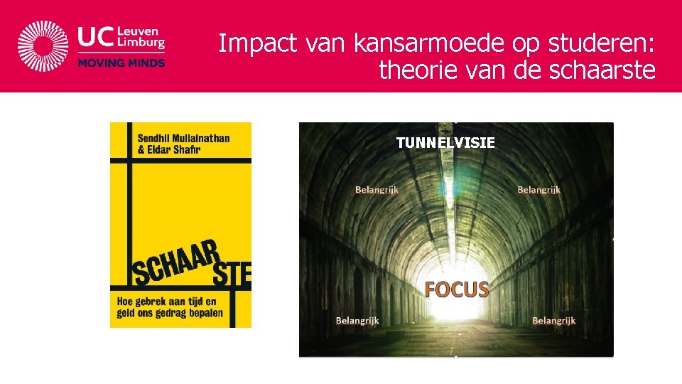 Impact van kansarmoede op studeren: theorie van de schaarste TUNNELVISIE Impact van kansarmoede op studeren: theorie van de schaarste TUNNELVISIE
