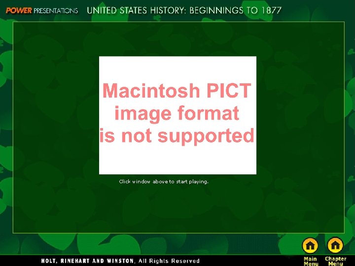 Click window above to start playing. Click window above to start playing.