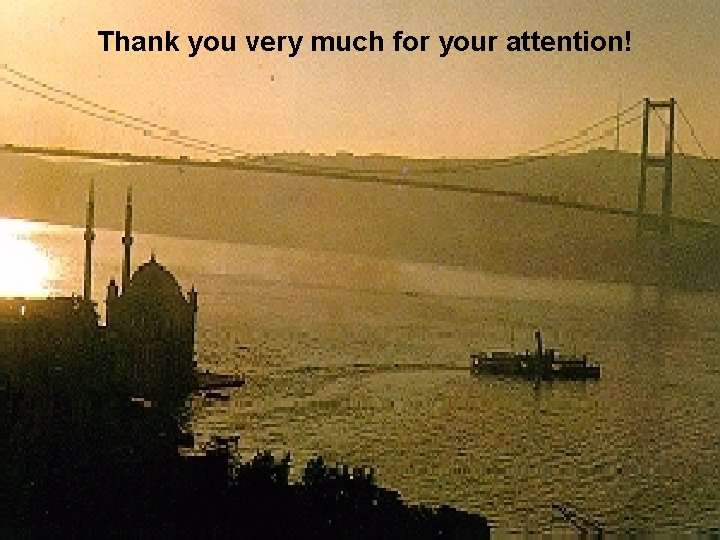 Thank you very much for your attention! 