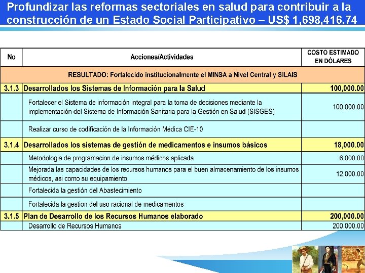 Profundizar las reformas sectoriales en salud para contribuir a la construcción de un Estado