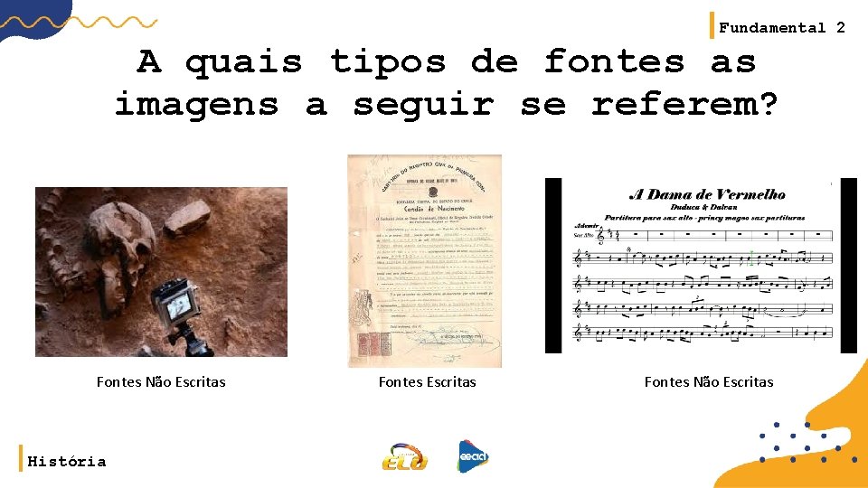 Fundamental 2 A quais tipos de fontes as imagens a seguir se referem? Fontes Fundamental 2 A quais tipos de fontes as imagens a seguir se referem? Fontes