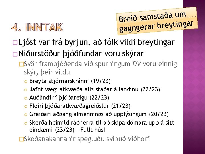 4. INNTAK m u a ð a t s m a s Breið r