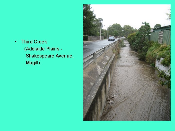  • Third Creek (Adelaide Plains Shakespeare Avenue, Magill) 