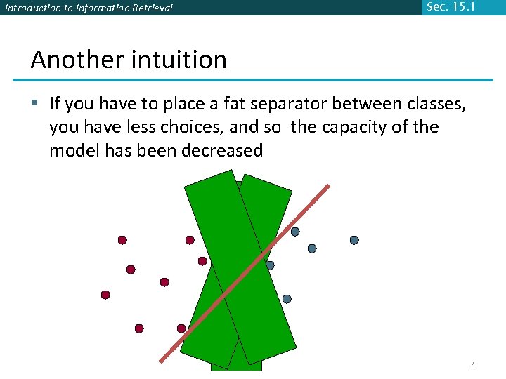 Introduction to Information Retrieval Sec. 15. 1 Another intuition § If you have to