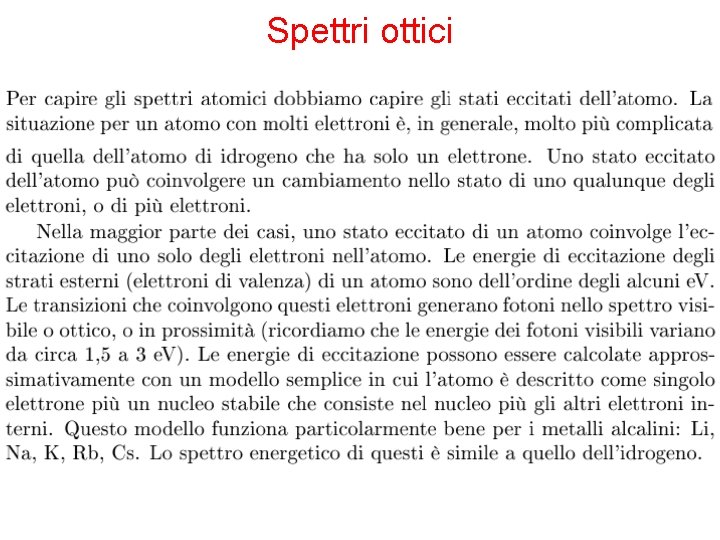 Spettri ottici 