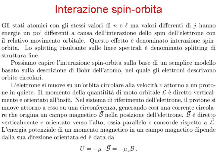 Interazione spin-orbita 