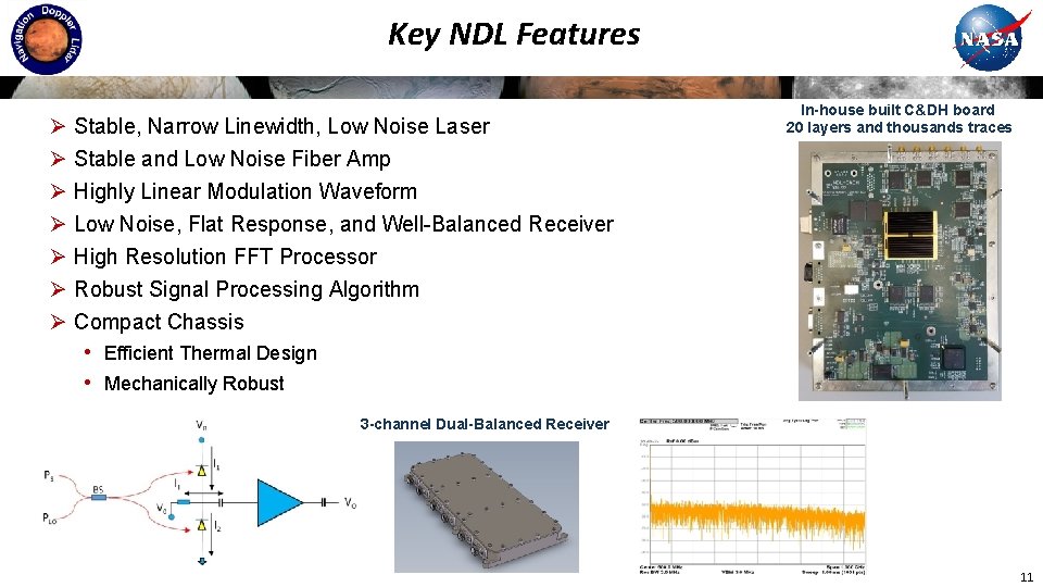 Key NDL Features Ø Ø Ø Ø Stable, Narrow Linewidth, Low Noise Laser Stable