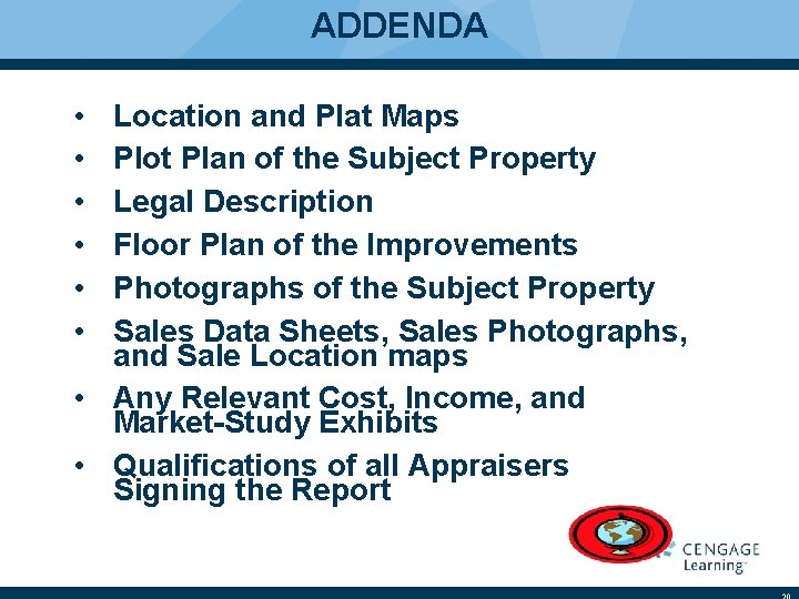 ADDENDA • • • Location and Plat Maps Plot Plan of the Subject Property
