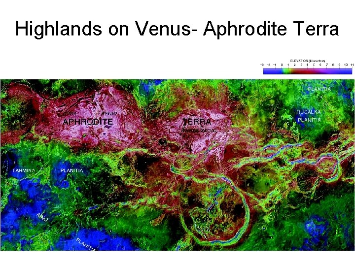 Highlands on Venus- Aphrodite Terra 
