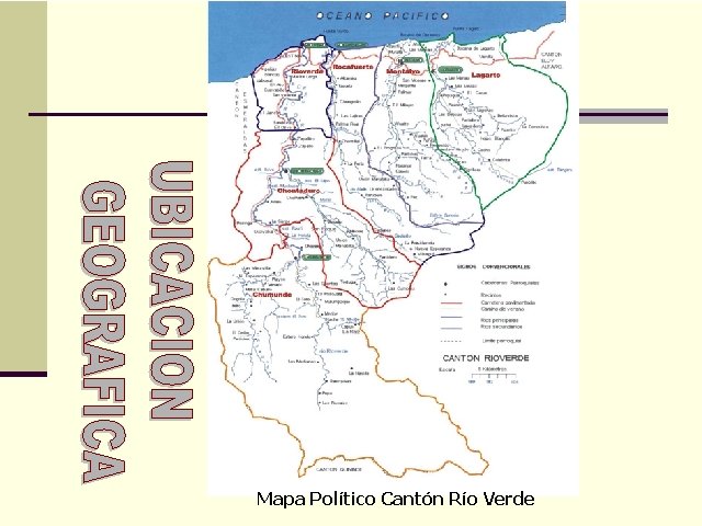 Mapa Político Cantón Río Verde 