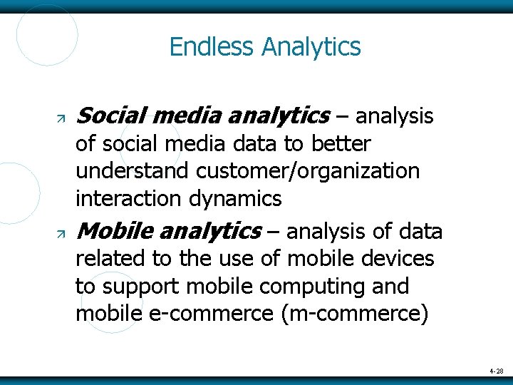 Endless Analytics Social media analytics – analysis of social media data to better understand