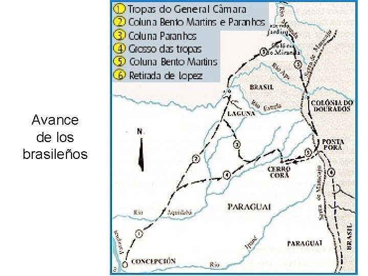 Avance de los brasileños 