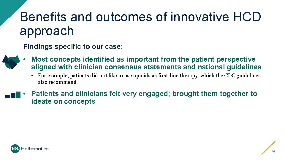 Benefits and outcomes of innovative HCD approach Findings specific to our case: • Most
