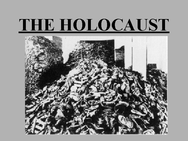 THE HOLOCAUST 